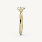 0.8 CT - 1.75 CT East-West Pear Cut Lab grown Diamond Solitaire Engagement Ring