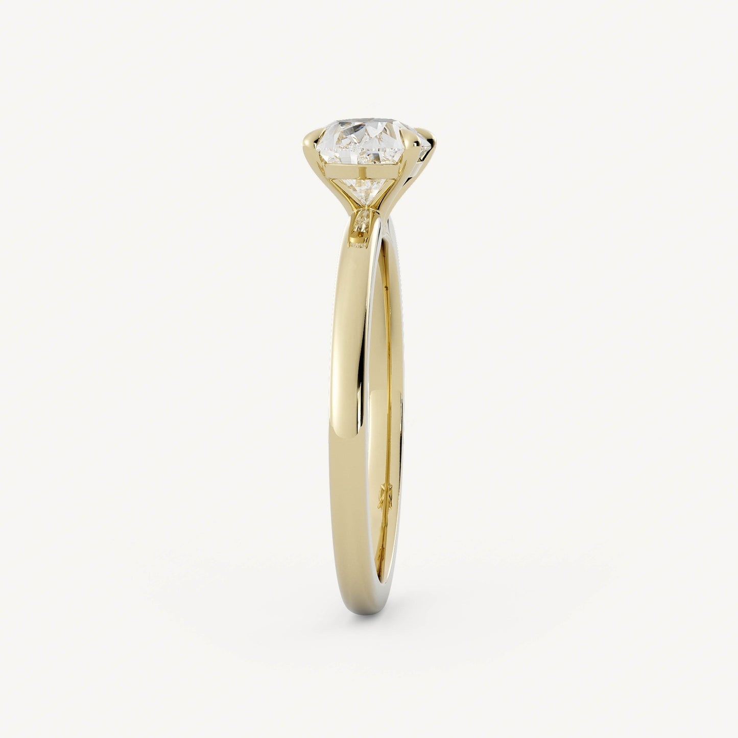 0.8 CT - 1.75 CT East-West Pear Cut Lab grown Diamond Solitaire Engagement Ring