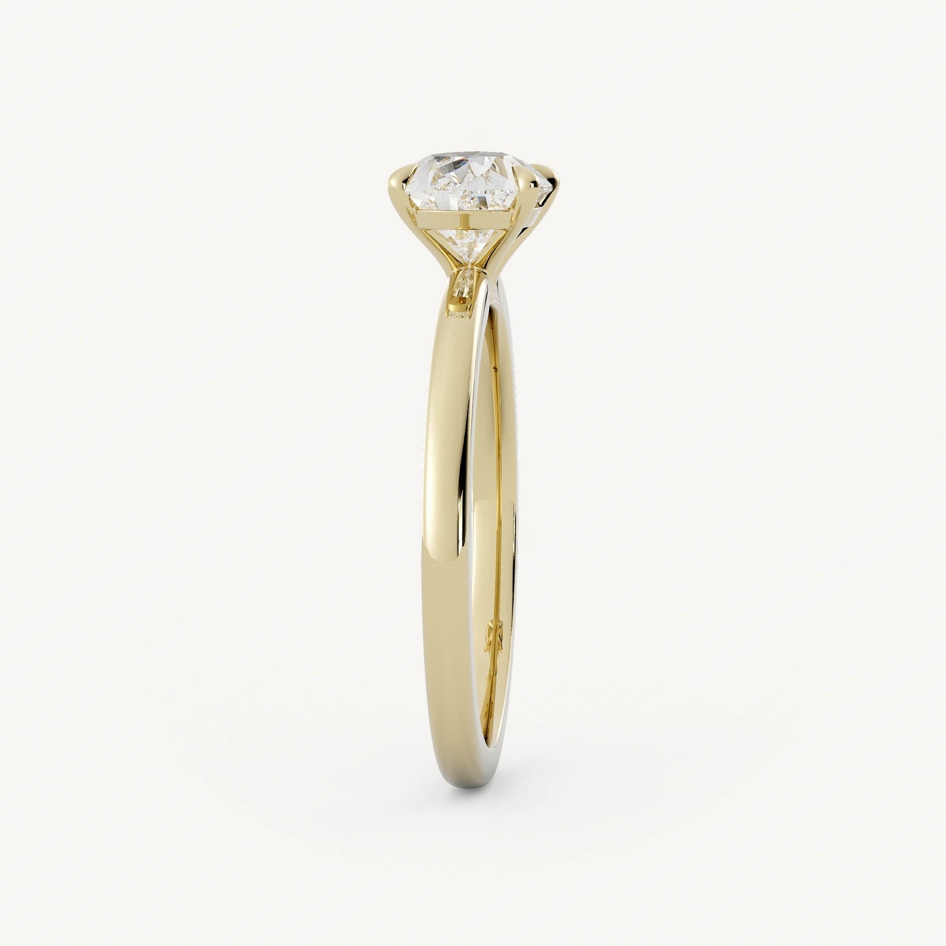 0.8 CT - 1.75 CT East-West Pear Cut Lab grown Diamond Solitaire Engagement Ring