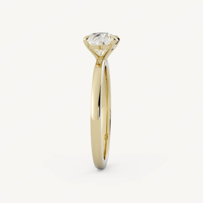 0.8 CT - 1.75 CT East-West Pear Cut Lab grown Diamond Solitaire Engagement Ring