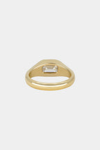 1.26 CT Emerald Cut Lab grown Diamond Bezel Setting Solitaire Engagement Ring
