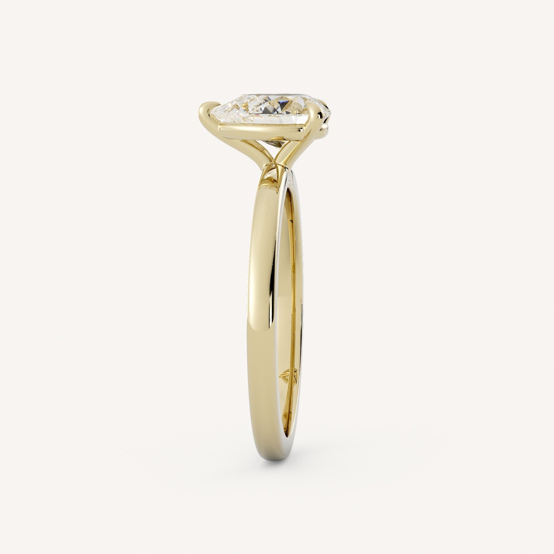 0.7 CT - 1.5 CT Pear Cut Lab grown Diamond Solitaire Engagement Ring