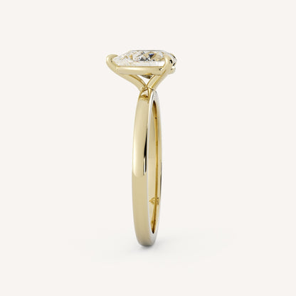 0.7 CT - 1.5 CT Pear Cut Lab grown Diamond Solitaire Engagement Ring