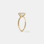 2.54 CT - 3.54 CT Pear Cut Lab grown Diamond Solitaire Engagement Ring