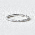 0.2 TCW Round Moissanite Full Eternity Wedding Band