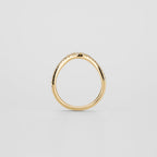 0.2 TCW Round CVD Diamond Curved Pave Wedding Band