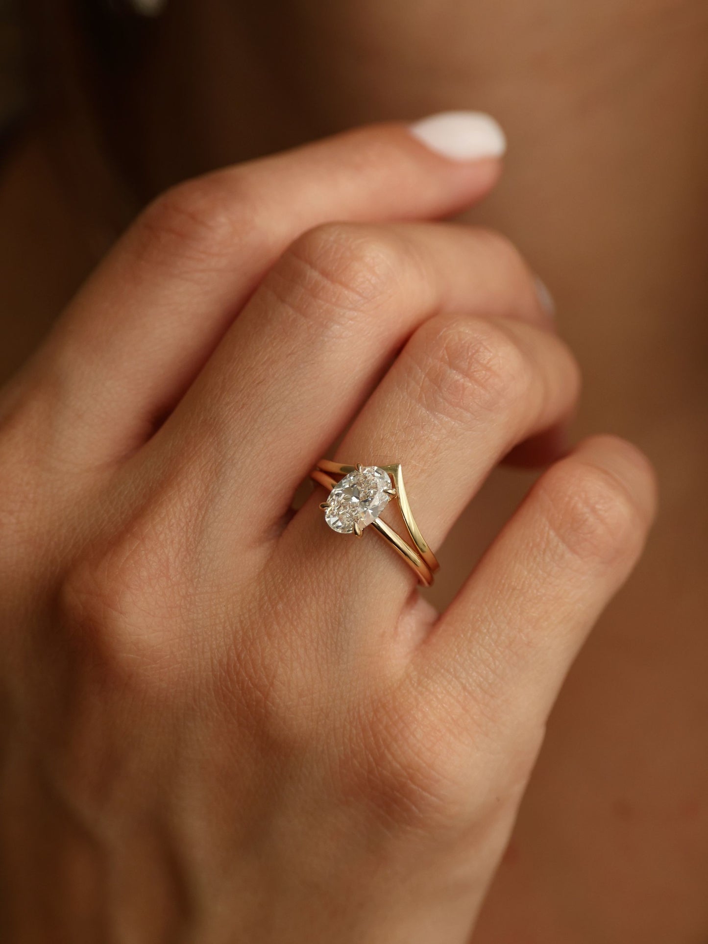 Chevron Plain Wedding Band