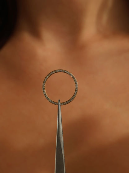 0.4 TCW Round CVD Diamond Double Edge Pave Wedding Band