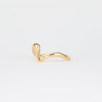 Plain Organic Curved Wedding Band