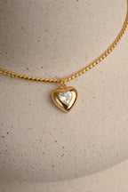 0.21 CT Heart Cut Moissanite Diamond Solitaire Pendant Necklace