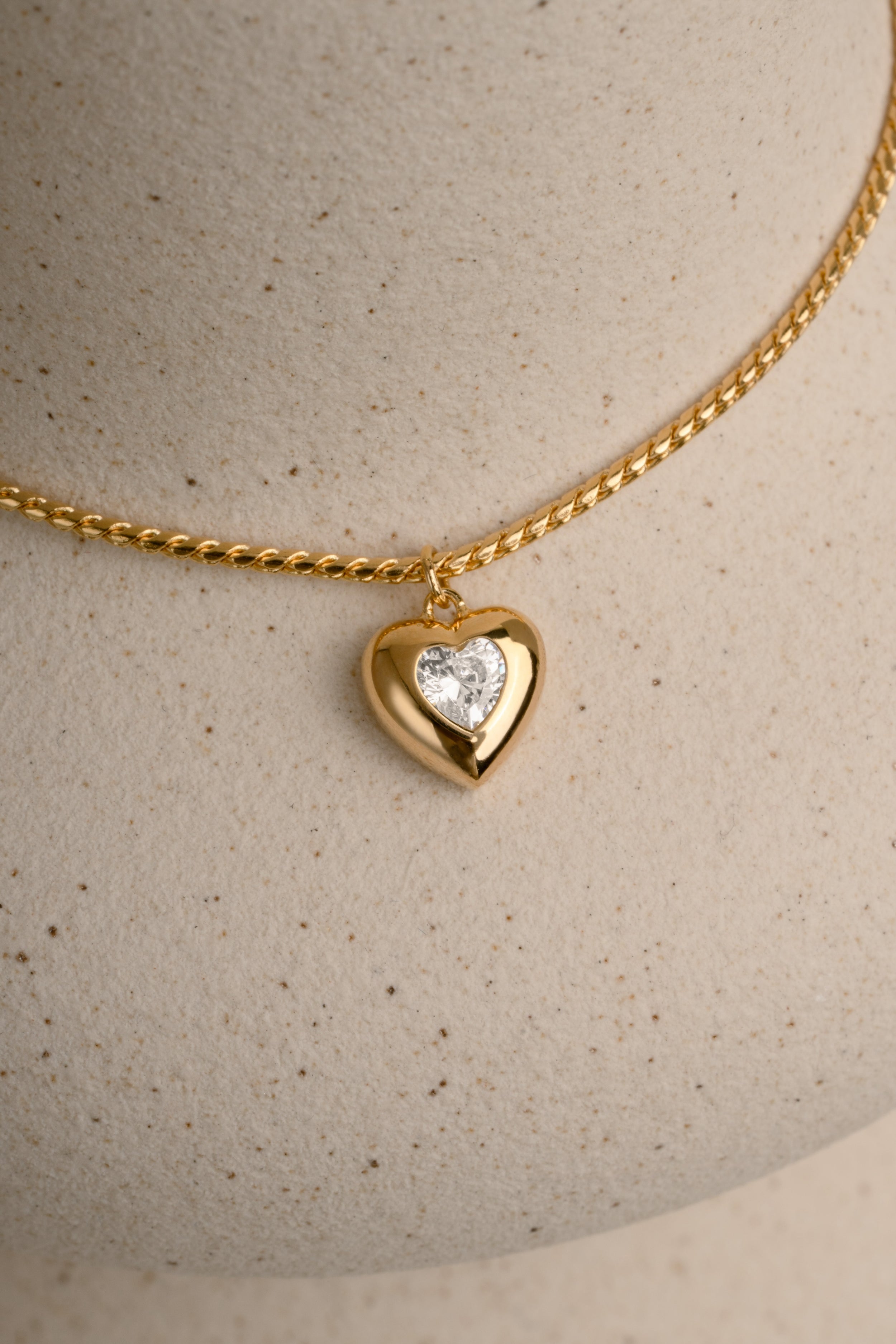 0.21 CT Heart Cut Moissanite Diamond Solitaire Pendant Necklace