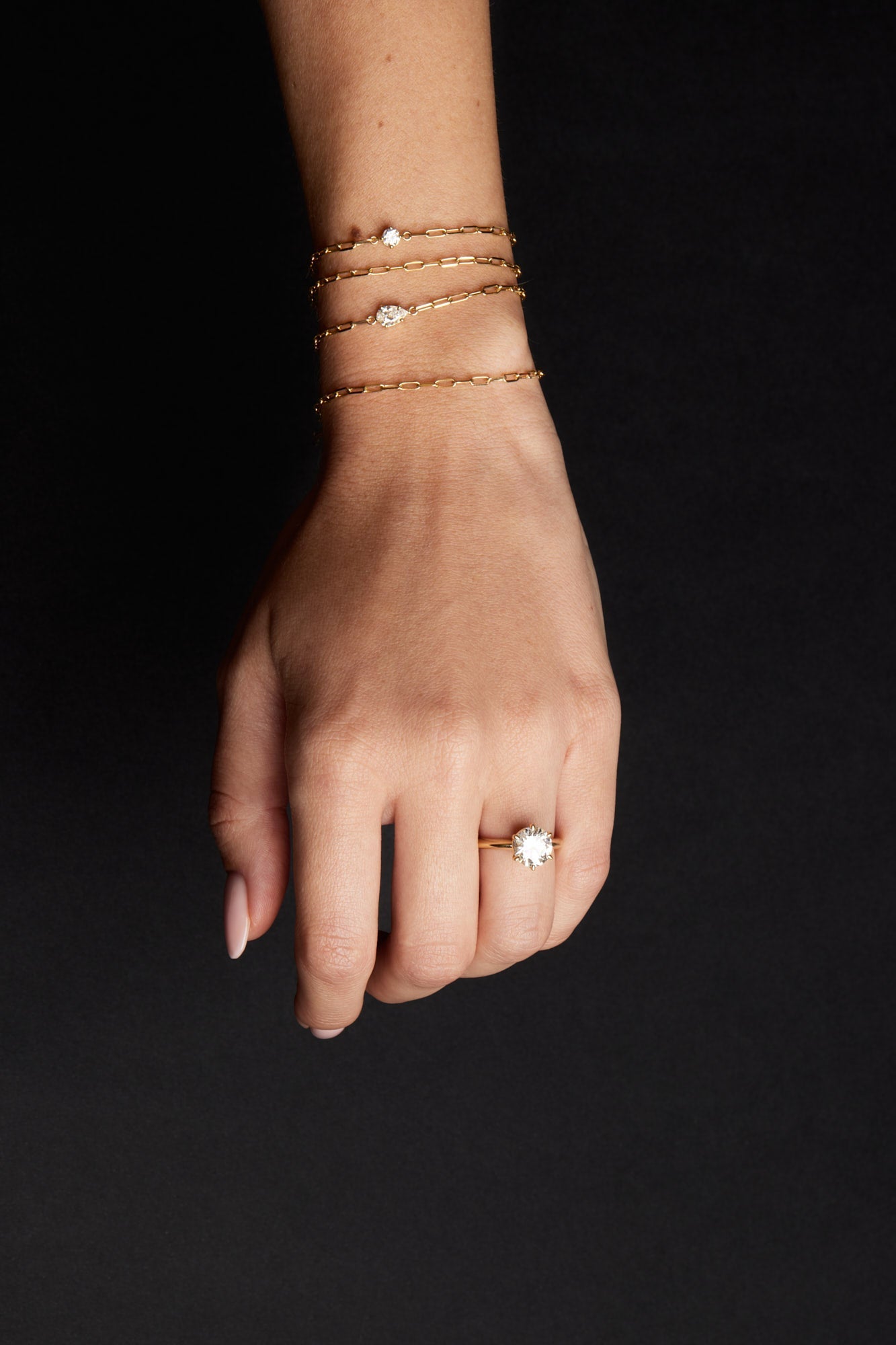 1.5 CT - 2.5 CT Round Cut Lab grown Diamond Solitaire Engagement Ring