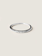 0.2 TCW Round CVD Diamond Dainty Wedding Band