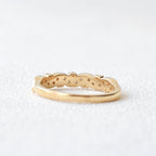 0.19 TCW Round Moissanite Vintage Inspired Style Wedding Band