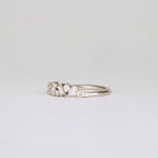 0.57 TCW Multi Shape CVD Diamond Cluster Pave Wedding Band