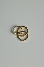 0.27 TCW Baguette & Round Moissanite Pave Bar set Wedding Band