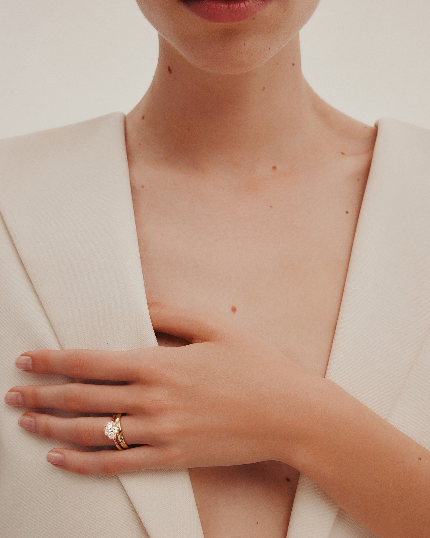 1 CT - 2 CT Oval Cut Lab grown Diamond Three Stone Engagement Ring