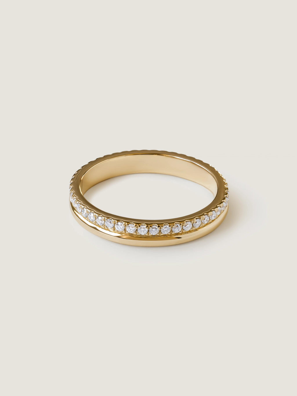 0.4 TCW Round CVD Diamond Pave Wedding Band
