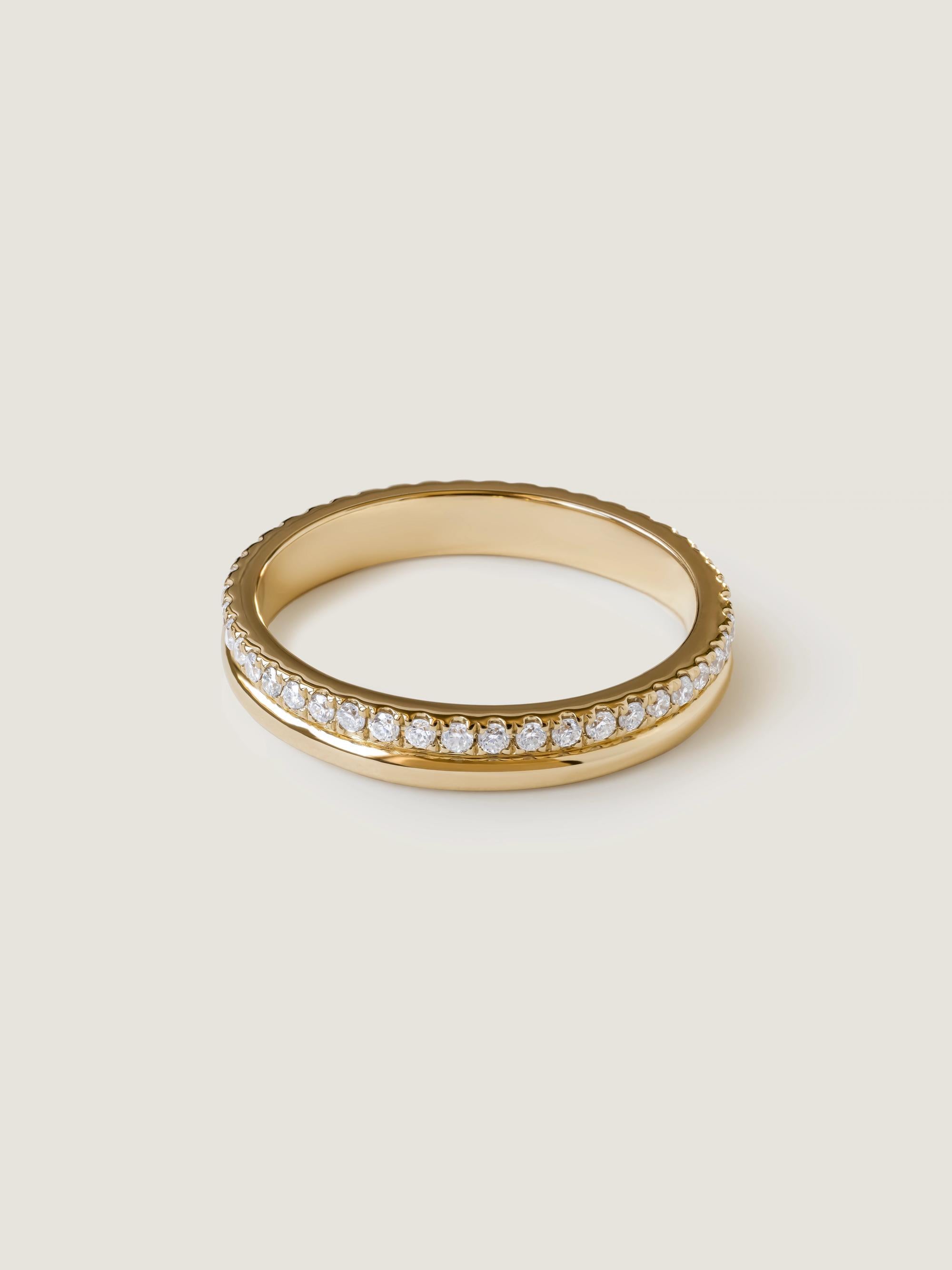 0.4 TCW Round CVD Diamond Pave Wedding Band