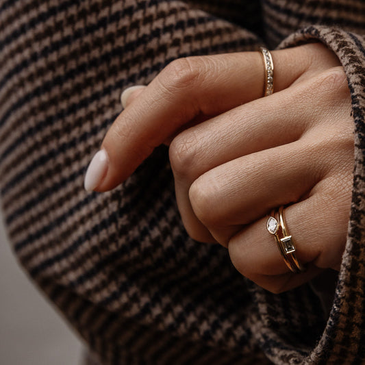 0.08 CT - 2.08 CT Marquise Cut Lab grown Diamond Solitaire Bezel Setting Engagement Ring