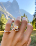 0.4 TCW Round CVD Diamond Twisted Pave Wedding Band