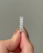 3.38 TCW Oval CVD Diamond Full Eternity Wedding Band