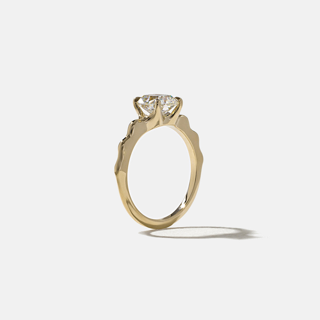 1.35 CT - 3.35 CT Cushion Cut Lab grown Diamond Solitaire Engagement Ring