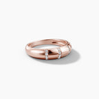 0.08 TCW Round Moissanite Pave Unique Wedding Band