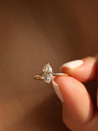 1 CT - 3 CT Marquise Cut Lab grown Diamond Solitaire Engagement Ring