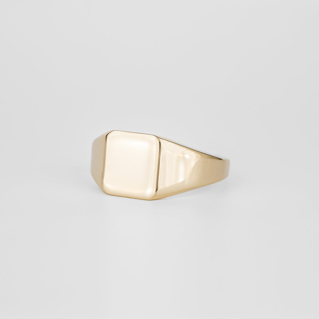 Signet Square Wedding Band For Men