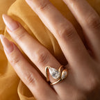 2.20 CT - 3.20 CT Pear Cut Lab grown Diamond Solitaire Engagement Ring