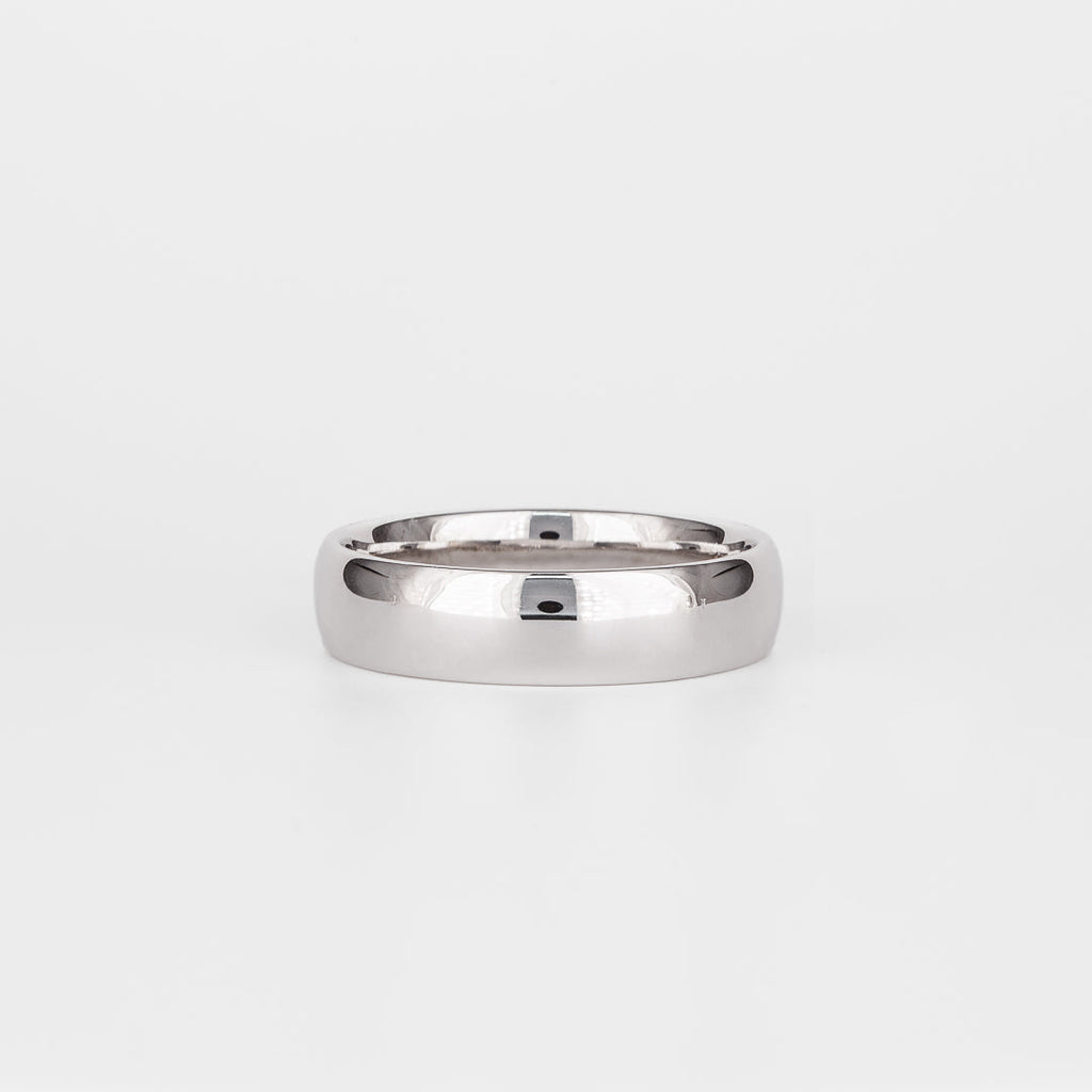 Plain Classic Polished Wedding Band For Men