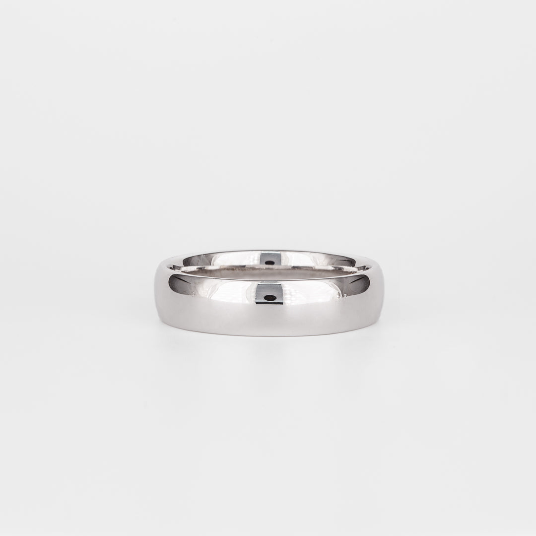 Plain Classic Polished Wedding Band For Men