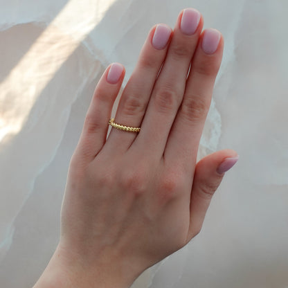 0.84 TCW Round CVD Diamond Bezel Shared Prong Rope Wedding Band