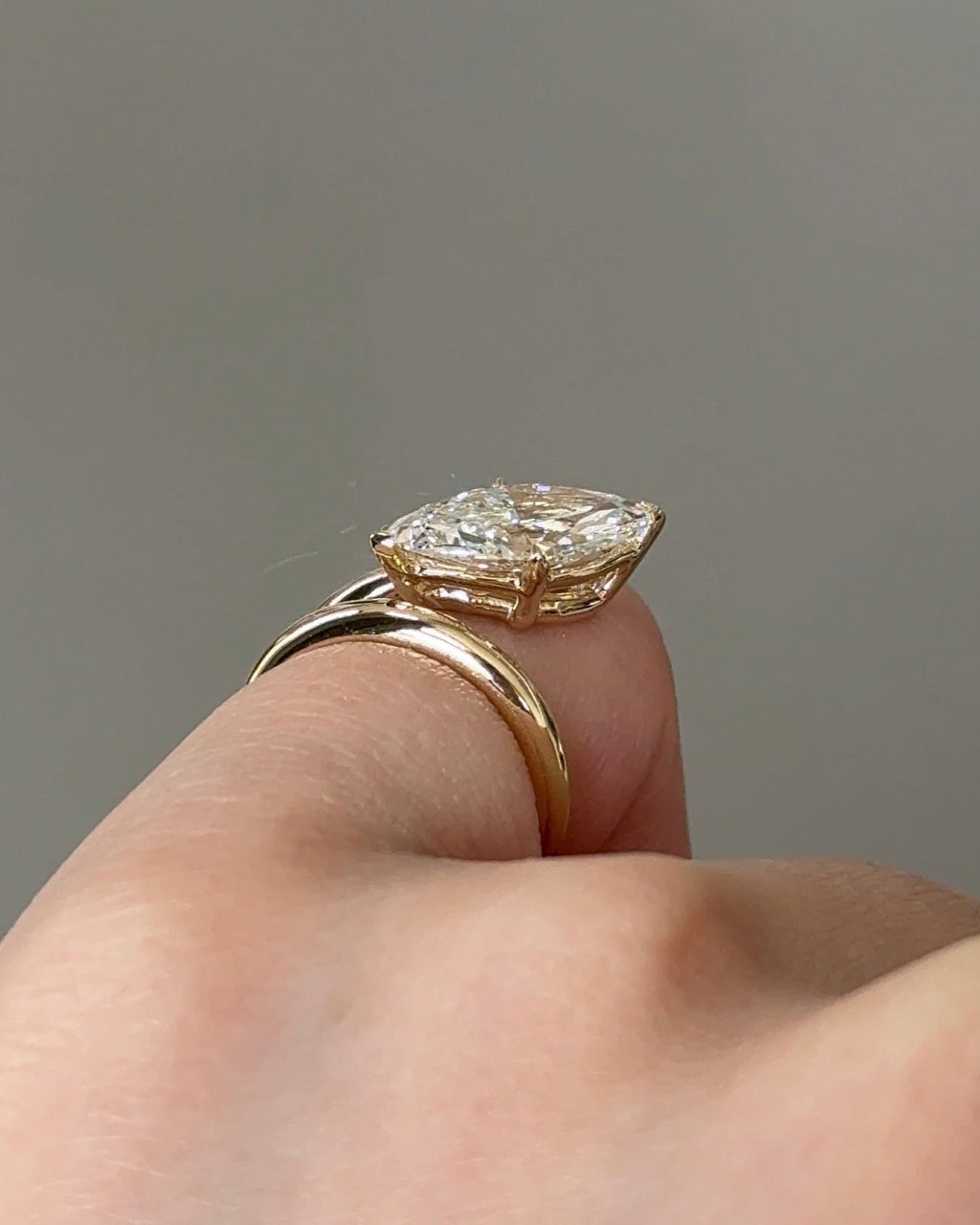 2.02 CT Marquise Lab grown Diamond Wrap Engagement Ring