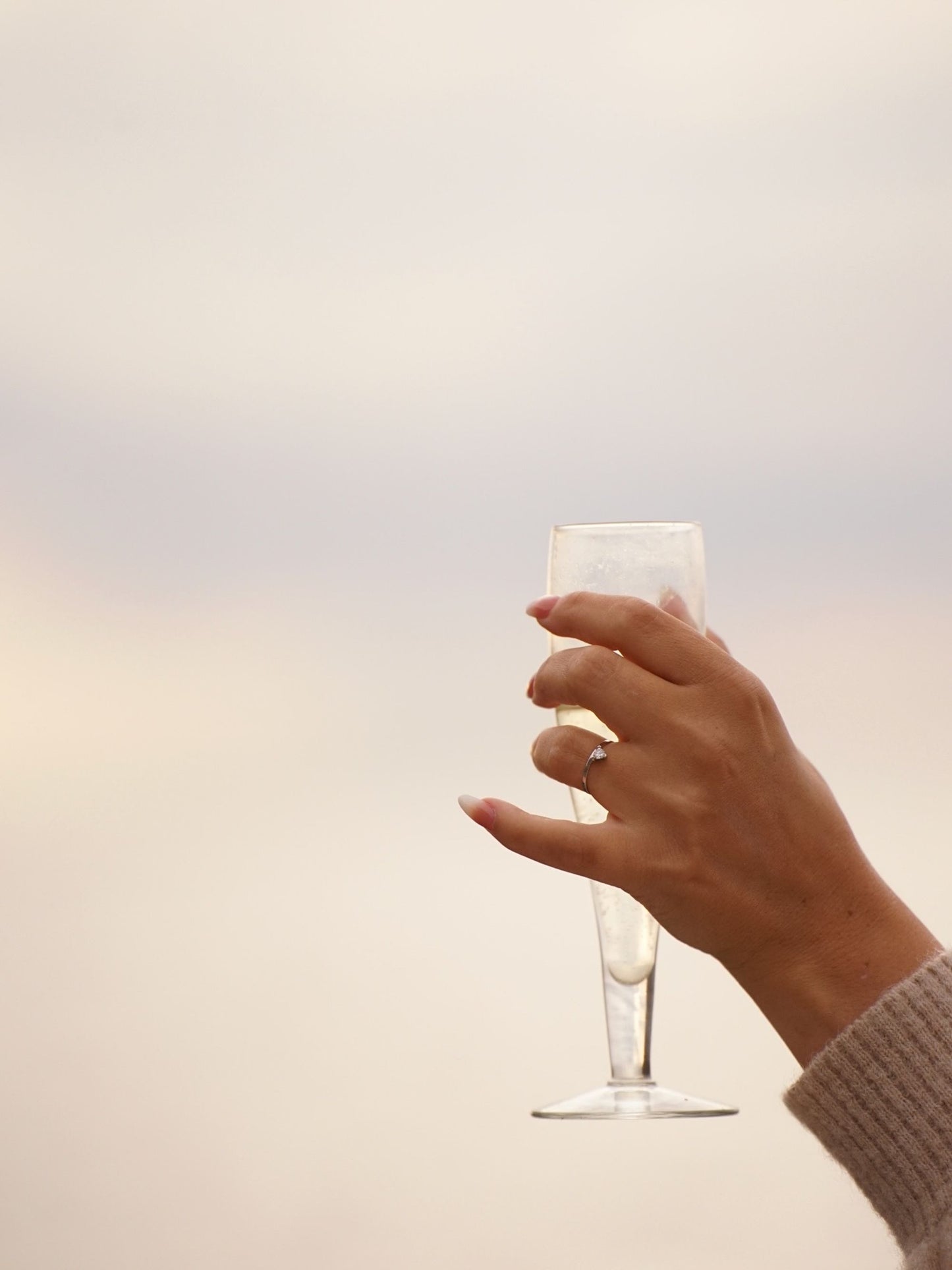 0.20 CT - 2.20 CT Trillion Cut Lab grown Diamond Solitaire Engagement Ring