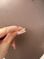 Marquise Cut Lab grown Diamond Curvy Engagement Ring