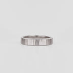 Straight Hammered Wedding Band For Men