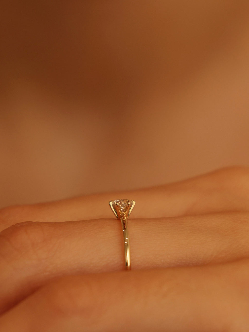 0.3 CT - 2.3 CT Round Cut Lab grown Diamond Solitaire Engagement Ring