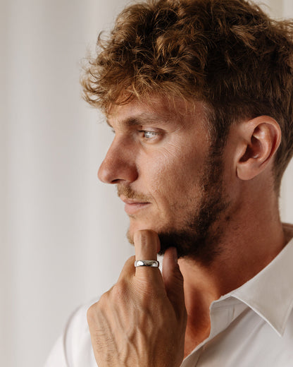 Plain Classic Polished Wedding Band For Men