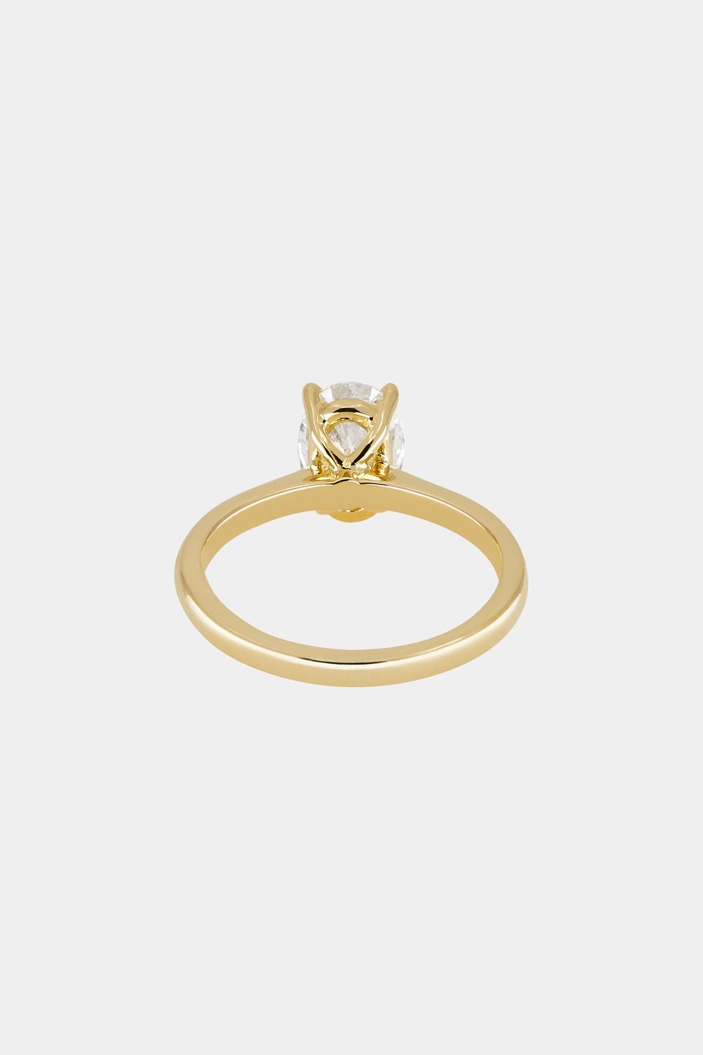 1.2 CT - 2.2 CT Oval Cut Lab grown Diamond Solitaire Engagement Ring