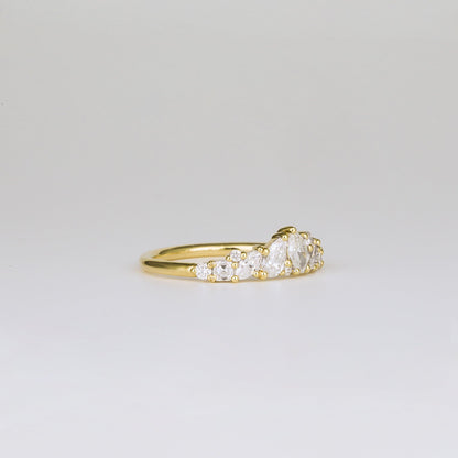 0.61 TCW Multi Shape CVD Diamond Wedding Band