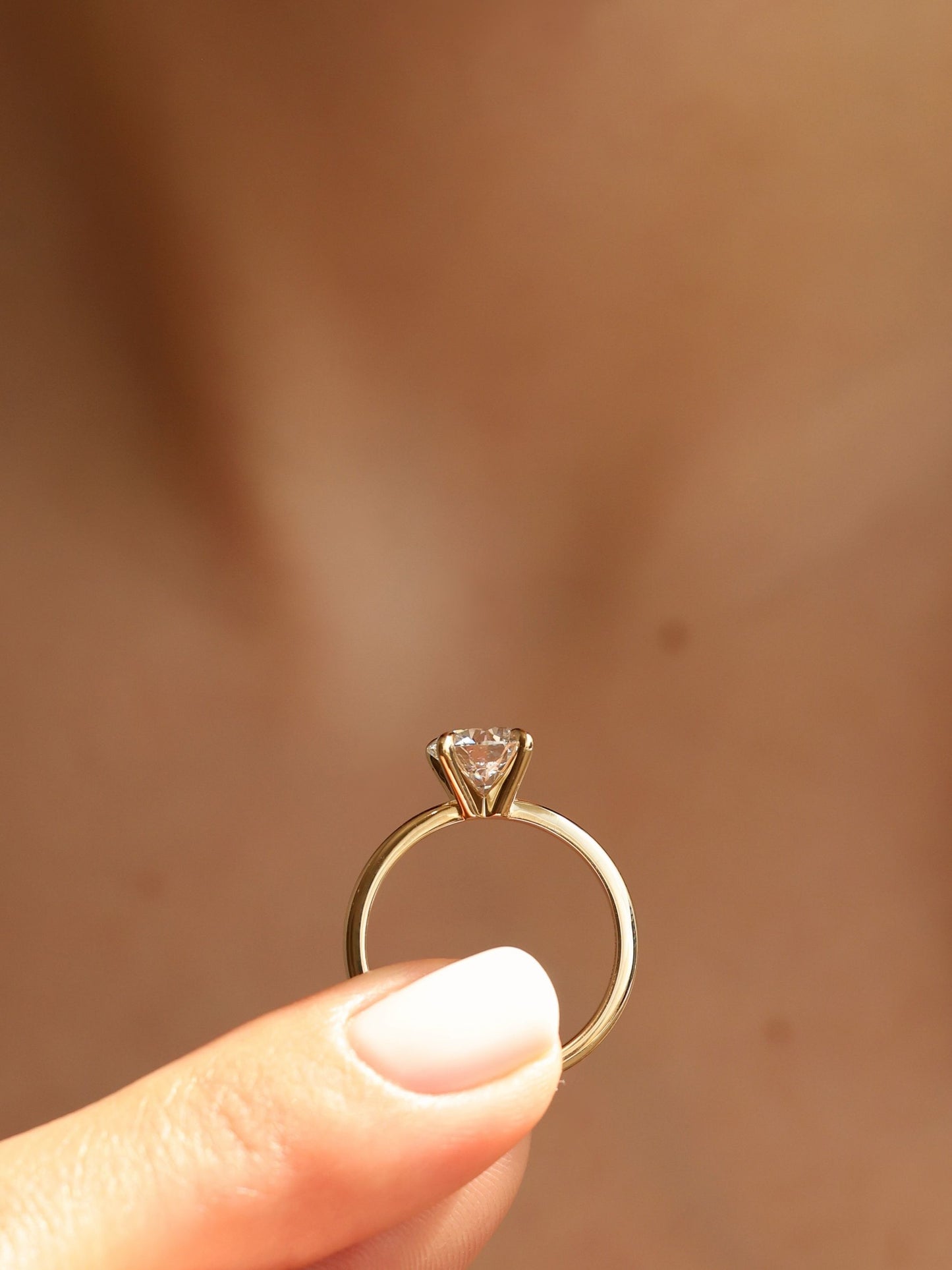 1.5 CT - 3.5 CT Round Cut Lab grown Diamond Solitaire Engagement Ring