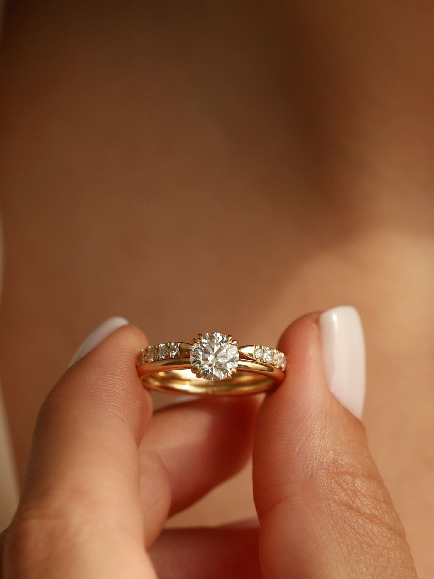 1 CT - 3 CT Round Cut Lab grown Diamond Solitaire & Double-Prong Engagement Ring