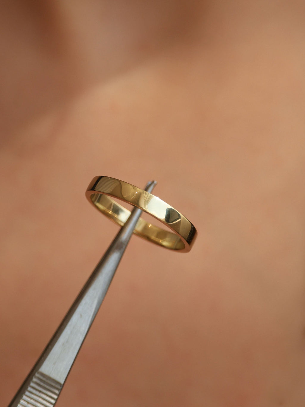 Plain Polished Wedding Band For Men