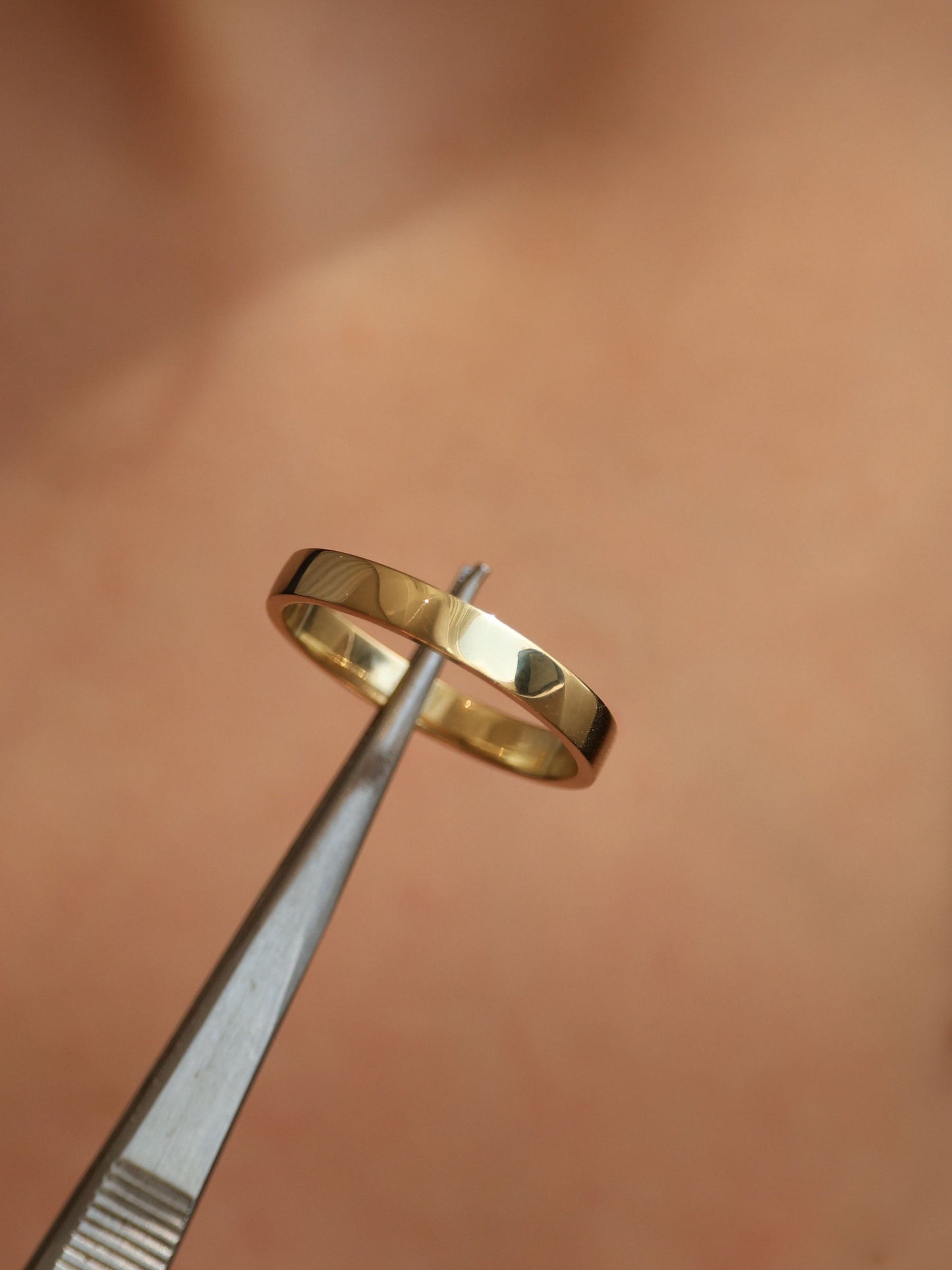 Plain Polished Wedding Band For Men