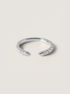 0.36 TCW Round CVD Diamond Pave Open Wedding Band