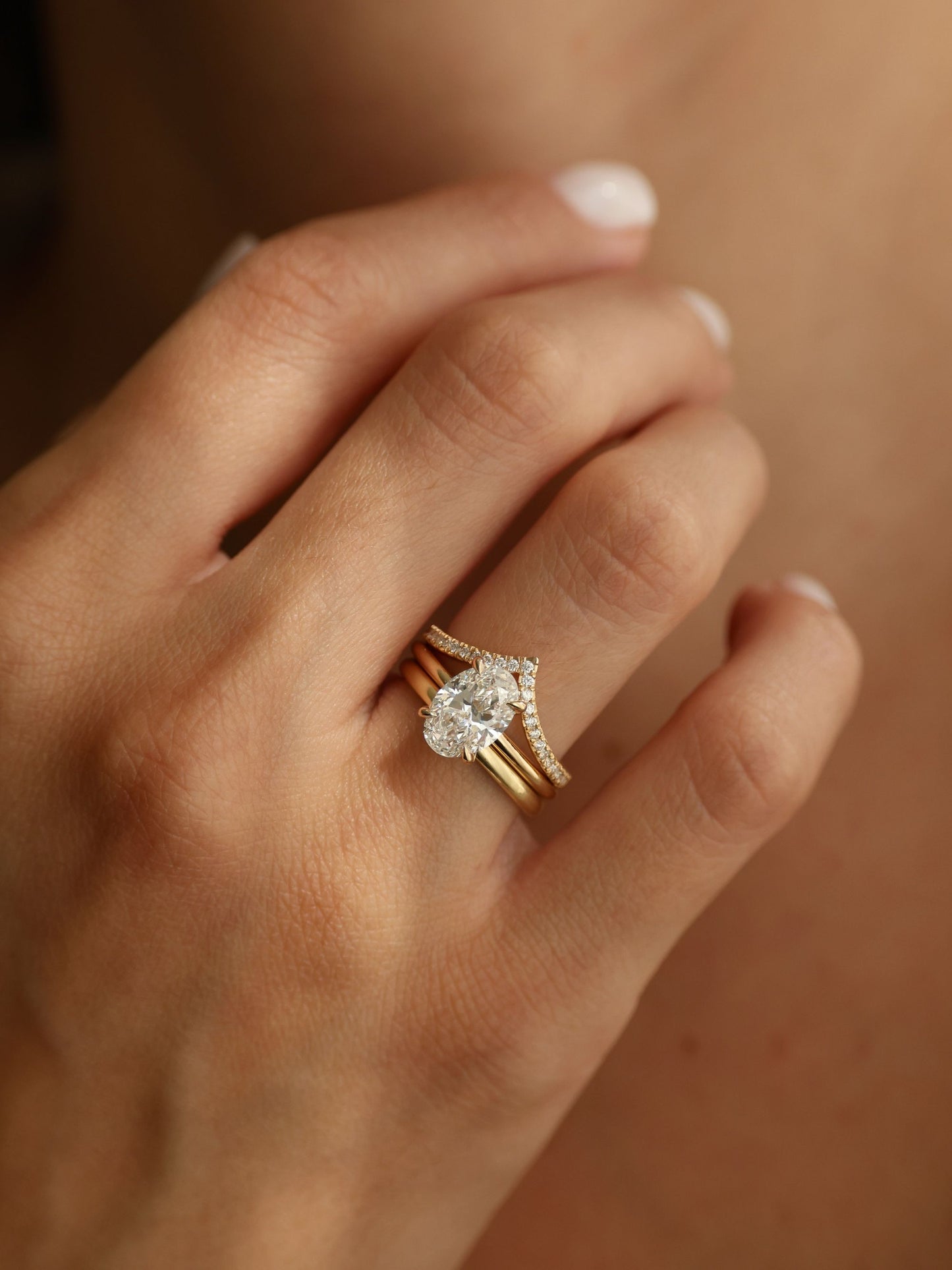 1 CT - 3 CT Oval Cut Lab grown Diamond Solitaire Engagement Ring