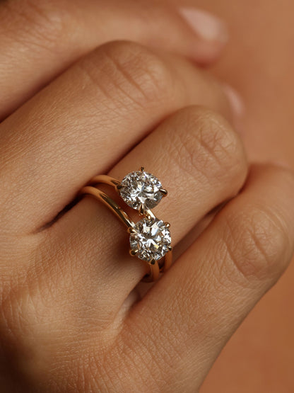 1.5 CT - 3.5 CT Round Cut Lab grown Diamond Solitaire Engagement Ring