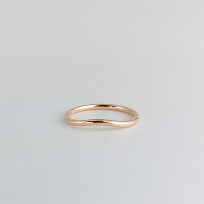 Plain Curved Wedding Band